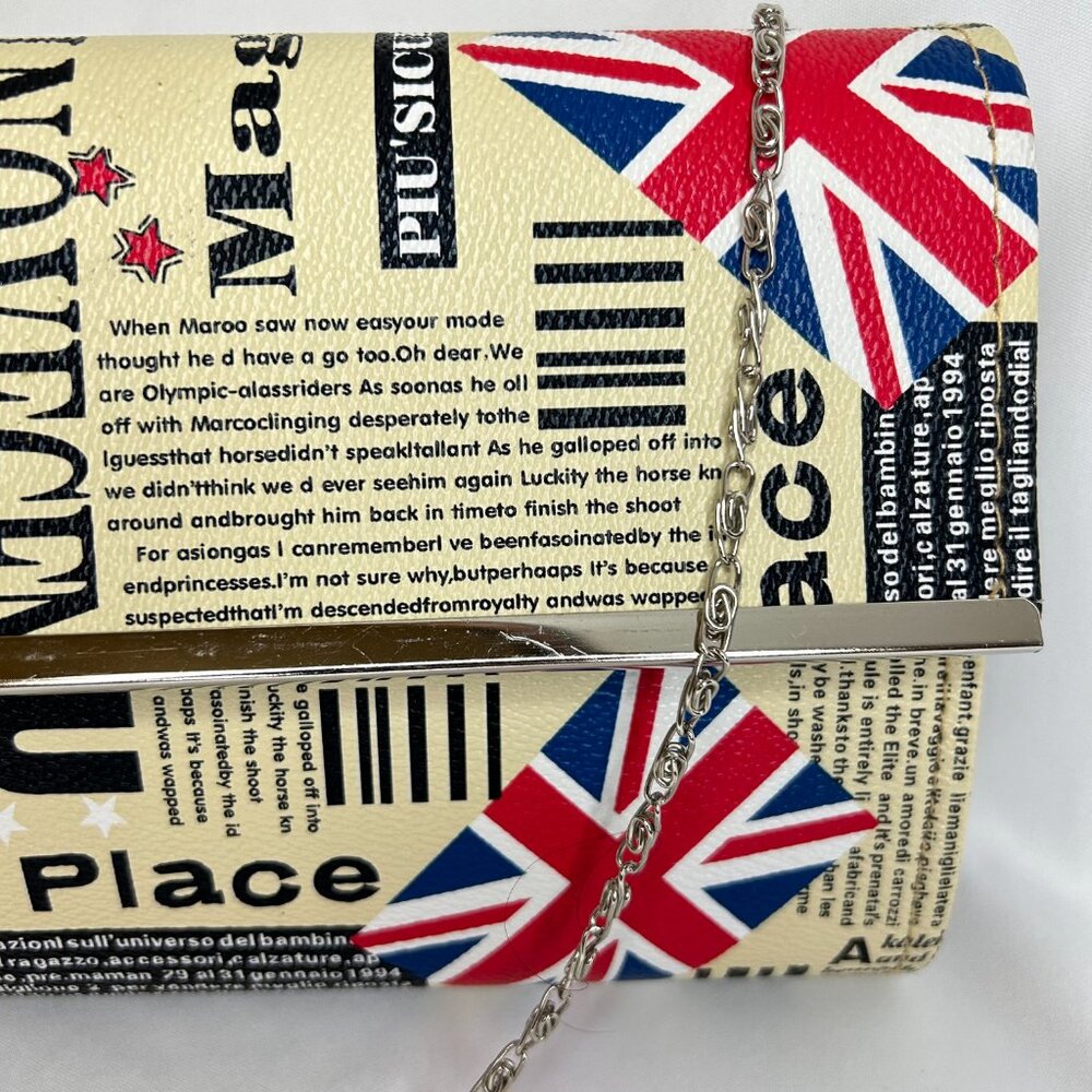 Depeche Mode New York Newsprint Traveler Clutch Shoulder Bag Purse New With Tag - Picture 6 of 16
